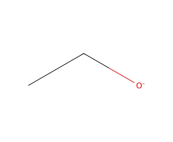 Ion éthanolate : l'oxygène porte 1 liaison et 3 doublets, donc une charge −1